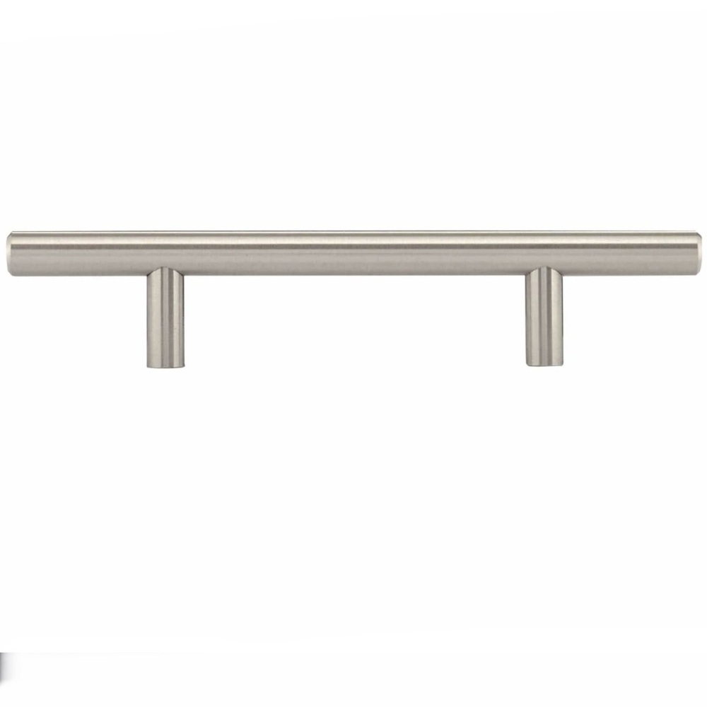 Richelieu Brushed Nickel Modern Cabinet and Drawer Bar Pull Handle